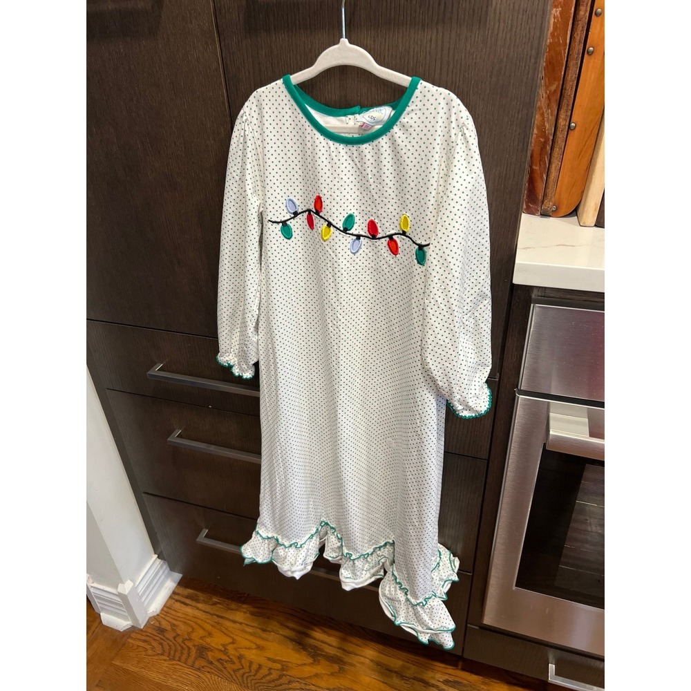 Sugar dumplin kids Christmas lights gown dress girls 7